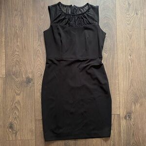 Calvin Klein black fitted dress